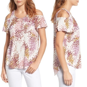 Cold‎ Shoulder Short Sleeve